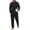 Black, variant on HBGVBA 2 Piece Outfit Set for Men,Linen Long Sleeve Shirt Long Pants Matching Set,Solid Color Collared Button Down Shirt Casual Loose Pocket Pants Daily Leisure Tracksuit Outfit