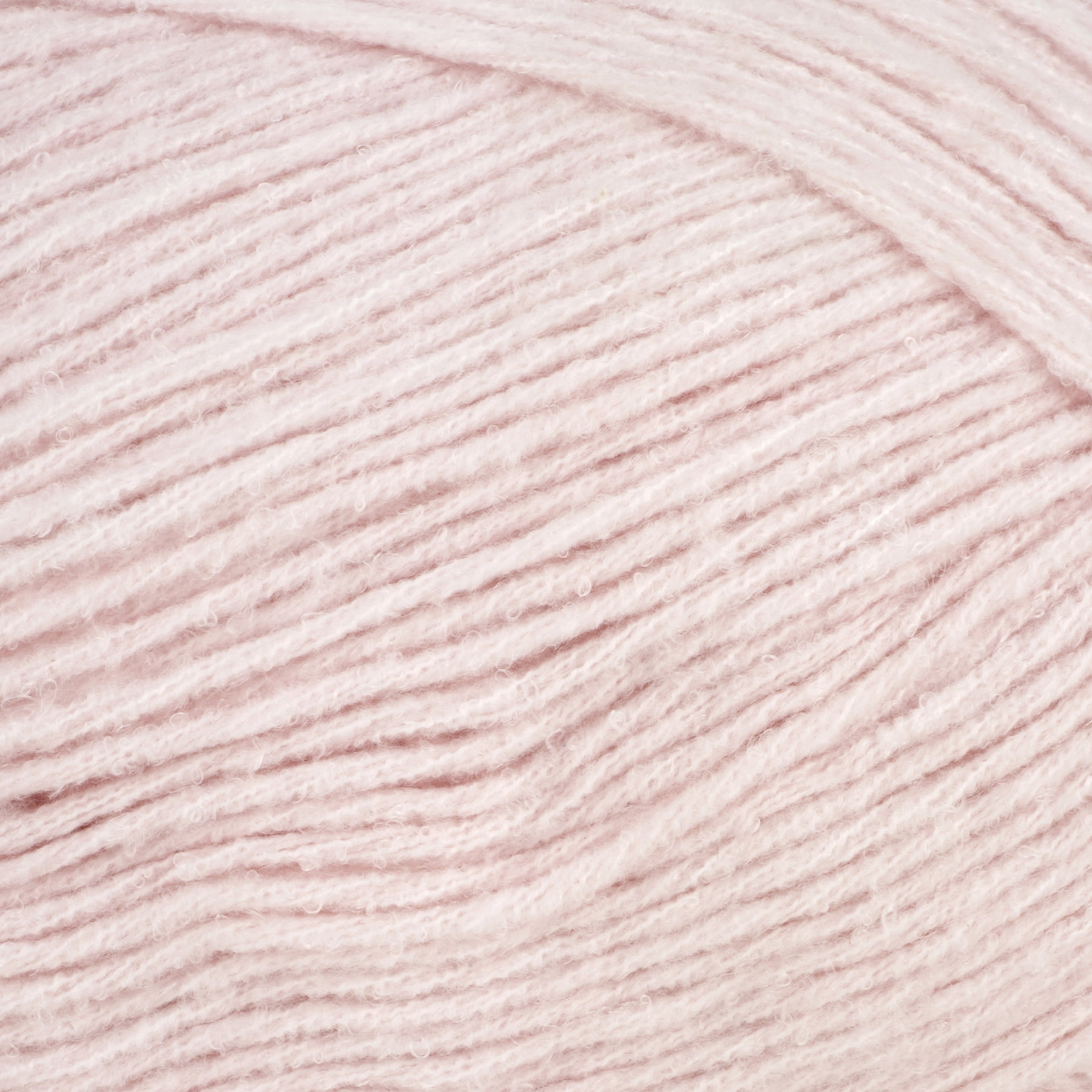 (3 pack) Baby Rainbow Yarn by Loops & Threads - Yarn for Knitting - Crochet - Weaving - and Arts & Crafts - Barely Pink - Polyester - 5.3 oz