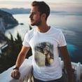 thumbnail image 5 of Men Summer CasualPainting (49) Graphic Print Round Neck Short Sleeve T Shirt Tee Tops Basic Vacation Wear Sizes XS-5XL, 5 of 5
