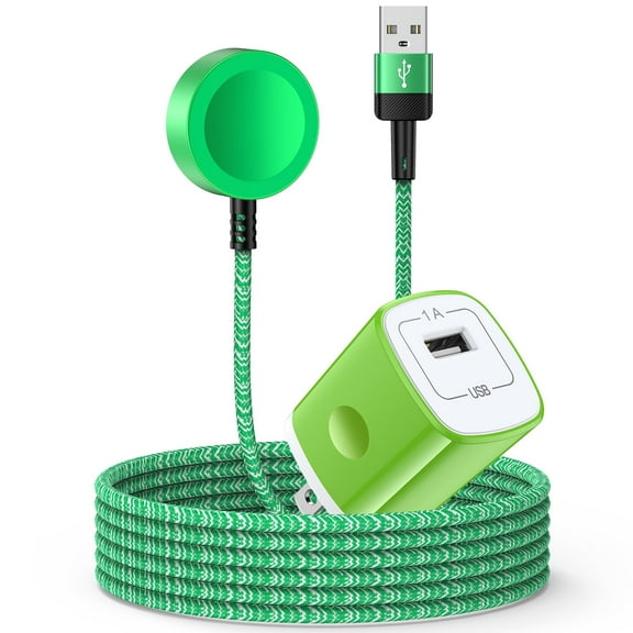 USB Watch Charger,Wireless Magnetic iWatch Fast Charging Pad Replacement USB Watch Plug Dock Stand w/ 3FT USB Charger Cable Cord & USB Charger Block Adapter Compatible for iWatch Charger,FCC Approved