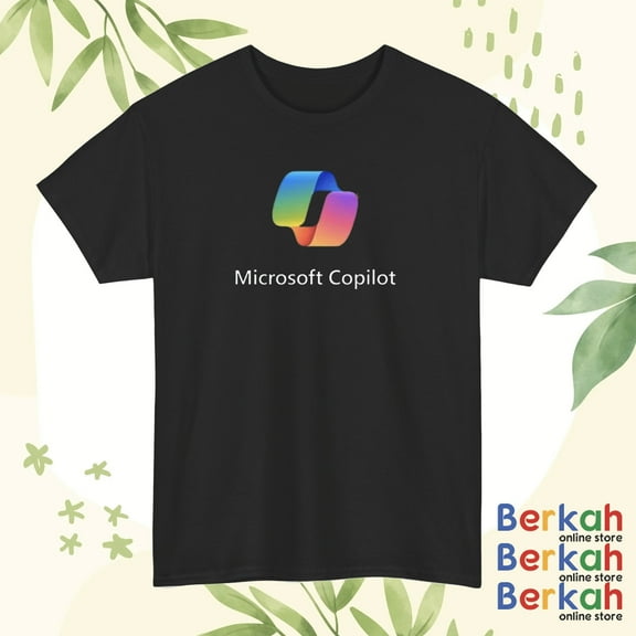 NEW MICROSOFT COPILOT LOGO T-SHIRT UNISEX FUNNY AMERICAN USA SIZE S-5XL SHIRT