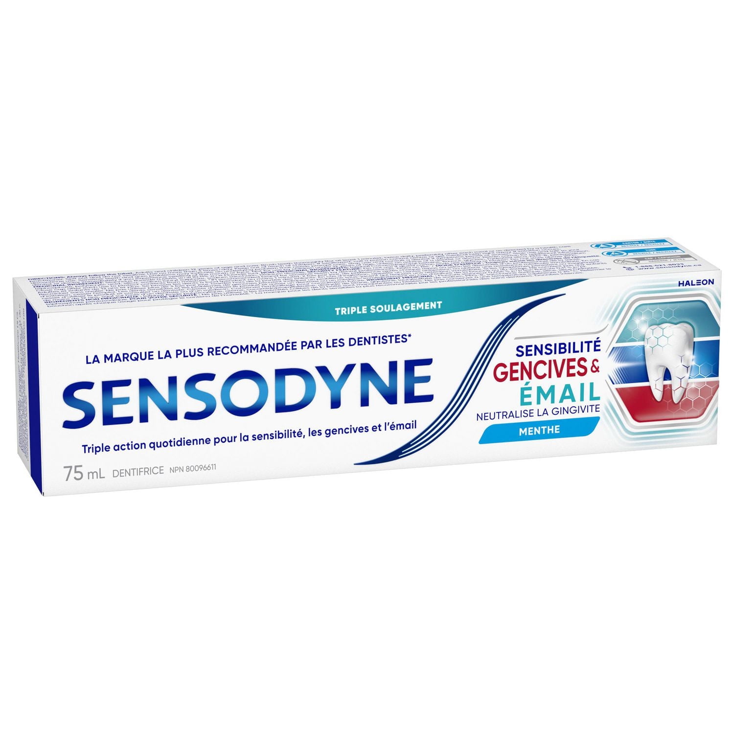 Sensodyne Sensibilité Gencives & Émail Menthe Dentifrice 75ml