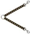 thumbnail image 1 of Buckle-Down Leash Splitter - Chevron Weave Black Rasta - 1" Wide - 30" Length, 1 of 1