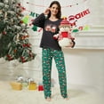 thumbnail image 4 of Weebloom Women's Christmas Pajamas Xmas Flannel Long Sleeve Top With Pants Cozy Winter Holiday Season Pjs Nightwear Black L, 4 of 9