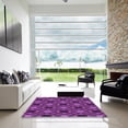 thumbnail image 7 of Ahgly Company Machine Washable Indoor Round Transitional Purple Area Rugs, 3' Round, 7 of 7