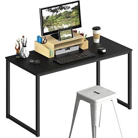 U shaped office desks canada SHW Home Office 48-Inch Computer Desks, Black (121 cm W x 60 cm D