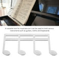 thumbnail image 4 of Clip De Libro De Música De Metal, Soporte Portátil Para Piano, Guitarra, Partitura, Atril, Colorido Brillante, Ligero Y Resistente, 4 of 7
