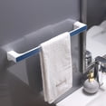 thumbnail image 2 of Under 10 Hooks Non Perforated Towel Bath Towel Storage Rack Hanging Wall Type Bathroom Hook Bathroom Towel Storage Rack, 2 of 3