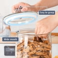 thumbnail image 3 of 1 Gallon Glass Cookie Jar  Large With Airtight Lid Food Storage Container For Cookies Candy Flour Dog Coffee Laundry Room & Pantry, 3 of 7