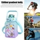 thumbnail image 1 of Botella de agua portátil de gran capacidad de 1500 ml con taza de bebidas deportivas con pajita adhesiva Tmvgtek Para estrenar, 1 of 6