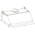 thumbnail image 4 of 36 in. 500 CFM Ducted Under Cabinet Range Hood in Stainless Steel with LED Lighting and Permanent Filters, 4 of 16