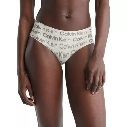 Calvin Klein Women’s Invisibles Thong Panty, Beige, Small
