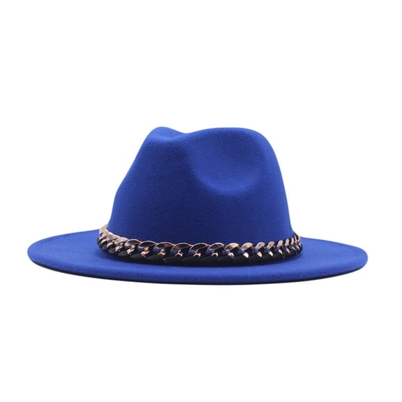 Stylish Wide Brim Fedora Dress Hats for Men Women Adjustable Panama Sun Hat with Band Outdoor Travel Accessories