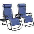 thumbnail image 6 of Devoko Adjustable Zero Gravity Chair with Pillow and Cup Holder - Set of 2 Blue, 6 of 7
