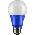 thumbnail image 2 of 3Pk - Sunlite 3w LED A19 Blue Colored Non-Dimmable Bulb - 25w Equiv, 2 of 7