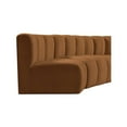 thumbnail image 4 of Meridian Furniture Arc Saddle Velvet Modular Sectional, 4 of 11