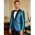 thumbnail image 3 of COOFANDY Mens Fashion Dress Suit Jacket Slim Fit Casual One Button Lapel Blazer Party Wedding Dinner Prom Tuxedo, 3 of 6
