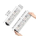 thumbnail image 2 of Goofa America Landmarks2 Pattern Non Slip Socks with Grips for Elderly, Crew Socks Yoga Hospital Socks Cushioned Sole Gripper Socks for Men Women, 2 of 5
