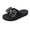 Black, variant on Cute Bow Sandals for Women Rhinestone Wedge Flip Flops Boho Beach Thong Summer Dressy Bling Casual Shoes Women Footwear Wedding Flats for Bride Bridal Flats