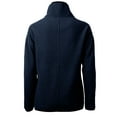 thumbnail image 3 of Women's Cutter & Buck Navy Chicago Cubs Cooperstown Collection Cascade Eco Sherpa Fleece Half-Zip Pullover Jacket, 3 of 3