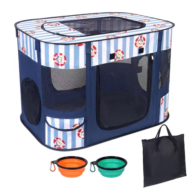 Corral para perros Cowhill plegable para interior y exterior, impermeable