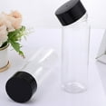 SHISUYAN 12pcs Reusable Plastic Juice Bottles Empty Clear Drinks
