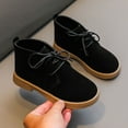 thumbnail image 2 of Boots for Girls Fall Boots Fashion Autumn Girls Boots Low Heel Non Round Toe Solid Color Lace Comfortable Style for Kids, 2 of 7