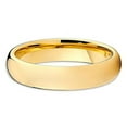 thumbnail image 2 of Silly Kings 5mm Yellow Gold Tungsten Carbide Wedding Ring Comfort Fit Band Men & Women 11.5, 2 of 3