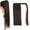 Dark Brown, variant on Aorsher Ponytail Extension 24 Inch Long Straight Wrap Around Black Ponytail Synthetic Heat Resistant Clips in Hairpiece for Women