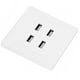 thumbnail image 2 of Toma de pared USB de los puertos, diseño revolucionario del zócalo del cargador del mercado USB de DC de 4 puertos USB, 2 of 8