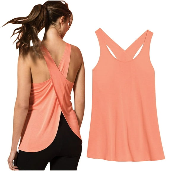 Athletic Tank Top for Women Cross Backless Workout Tops Racerback Tank Tops Open Back Running Gym Tank Yoga Tops 2025, 2025