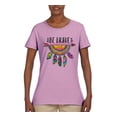 thumbnail image 3 of Colorful Neon Be Brave Dreamcatcher | Dean Russo Art Pop Culture Womens T-Shirt, Light Pink, Large, 3 of 6
