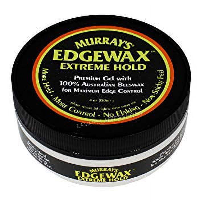 Murrays Edge Wax For Maximum Edge Control Hair Gel, Extreme Hold, 4 Oz, 2  Pack 
