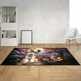thumbnail image 2 of Spooky Halloween Night Witch Soft Coated Wheaten Terrier Glowing Pumpkins Indoor Rug Wheatie Dog Lover Carpet Living Bed Room Sofa Home Decor - 12015, 2 of 5