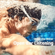 سماعات السباحة mp3 ذات الأذن المفتوحة من Aftershokz ، الماس الأسود (غير متوافق مع البلوتوث)
