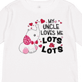 thumbnail image 4 of Inktastic My Uncle Loves Me Lots and Lots- cute elephant Boys or Girls Long Sleeve Toddler T-Shirt, 4 of 5