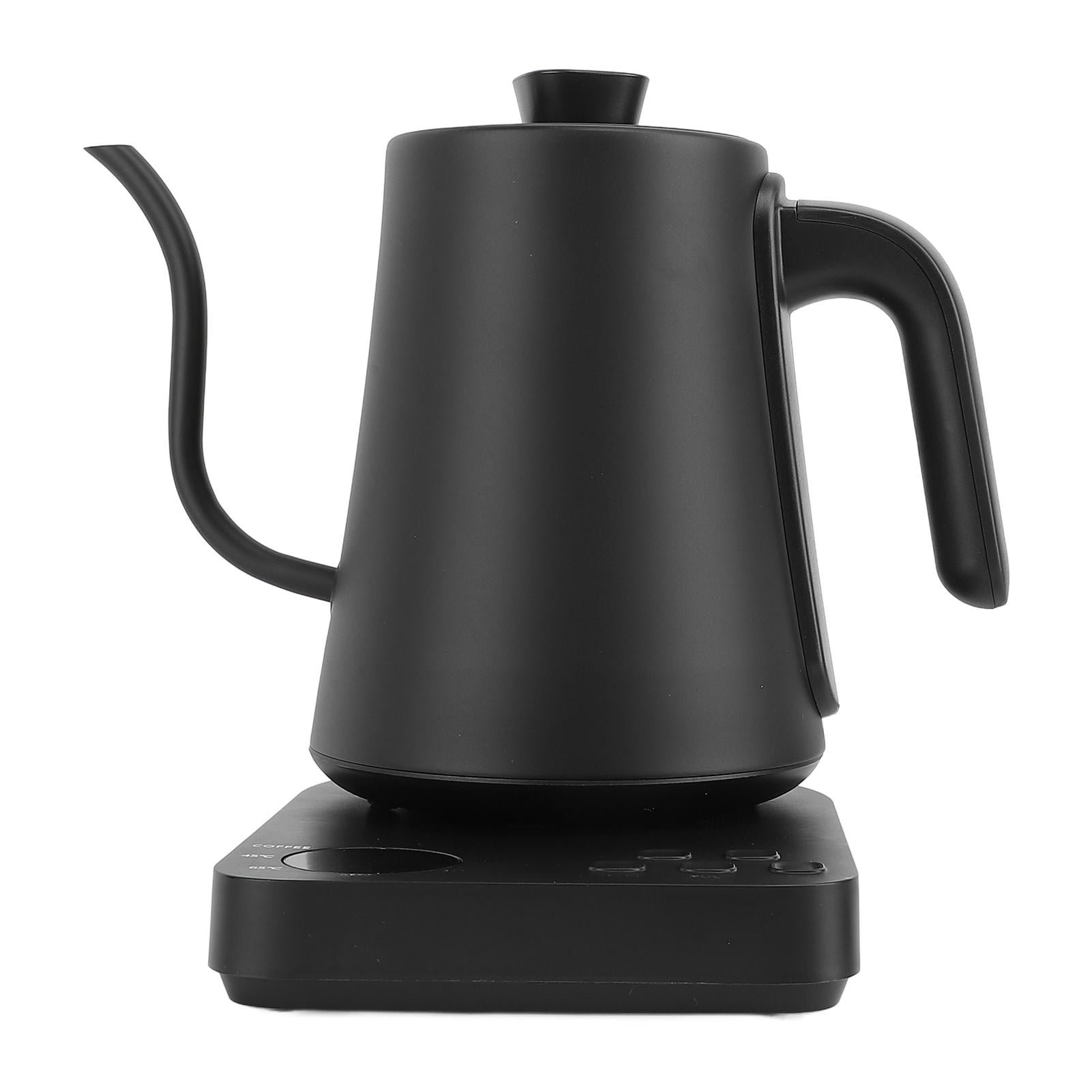 LAZIOEGR 1000 ml Gooseneck Electric Kettle – LCD Touch Control, 45‑100 °C Temperature, Fast 3‑5 min Boil, Auto Shut‑Off, 110 V US Plug