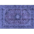 thumbnail image 1 of Ahgly Company Indoor Rectangle Medallion Blue Traditional Area Rugs, 8' x 10', 1 of 4