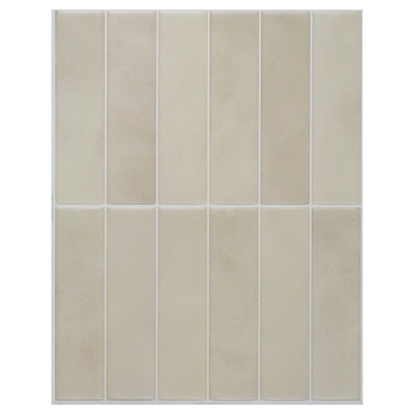 SMART TILES Protector contra salpicaduras para despegar y pegar - 5 hojas de 11.87"" x 9"" - Protector contra salpicaduras adhesivo 3D para azulejos de pared de cocina y baño