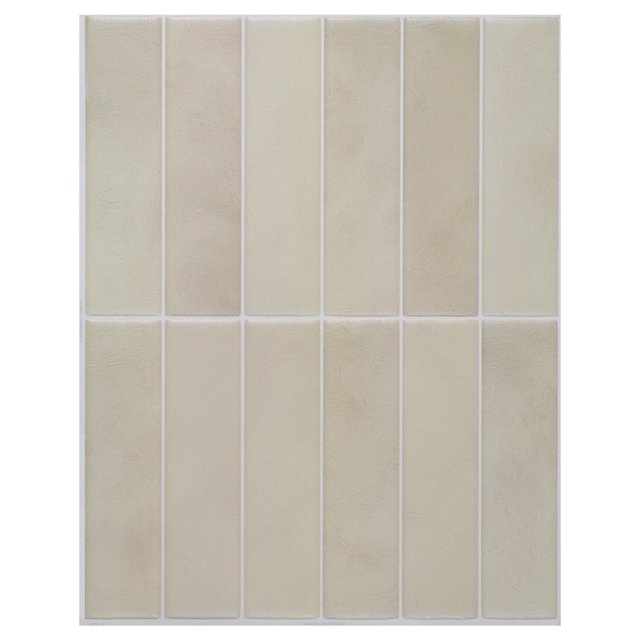 SMART TILES Protector contra salpicaduras para despegar y pegar - 5 hojas de 11.87"" x 9"" - Protector contra salpicaduras adhesivo 3D para azulejos de pared de cocina y baño