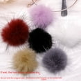 thumbnail image 3 of Magnet detachable hair ball nail jewelry winter mink velvet cute girl heart decorative magnetic buckle-white, 3 of 4