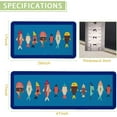 thumbnail image 3 of Farmhouse Fish Kitchen Mats Set of 2 Non Slip Fishes Kitchen Rugs Home Decor Low-Profile Washable Floor Mat 17x47 Inch and 17x29 Inch, 3 of 6