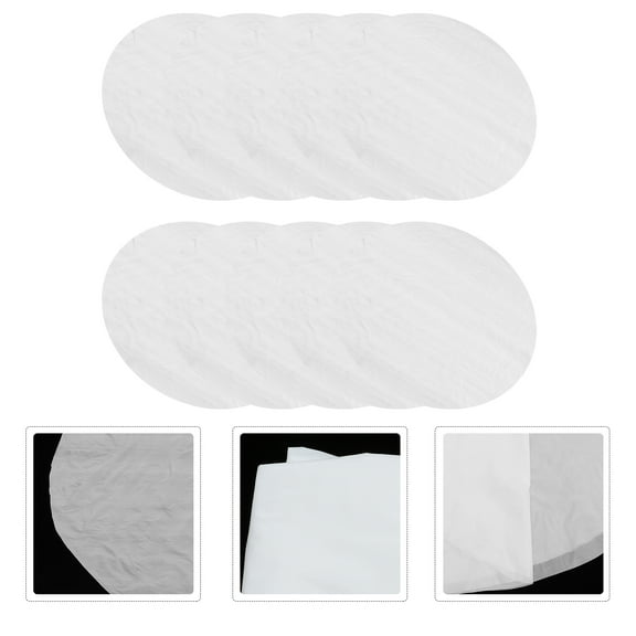 BESTYASH White Plastic Tablecloth for Protection Lightweight and Environmental Suitable for Birthday Party Dessert Table 10pcs
