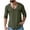 Dark Green, variant on Men's Cotton Linen Shirt Short Sleeve Deep V Neck Tshirts with Frayed Edge Fashion Streetwear Summer Beach Lounge Daily Tee Tops Dark Green L