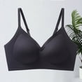 thumbnail image 3 of Daiosportswear Seamless Wireless Bra for Women Comfort Adjustable Strap Camisoles No Underwire Full Coverage Everyday Bras Black L(L), 3 of 5