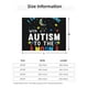 thumbnail image 5 of Fotbe I Love With Autism To The Moon And Back Manta de Franela con Estampado, Manta Ultrasuave para Cama, Sofá, Auto, Hipoalergénica y Antibolitas-60"x50", 5 of 6