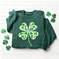 thumbnail image 2 of TaTaai Women Fashion St Patrick's Day Printed Crew Neck Long Sleeve No Hood Sweatshirt Casual Pullover Ladies Daily Commute Festival Event Wear Soft Comfortable Top Gift, 2 of 6