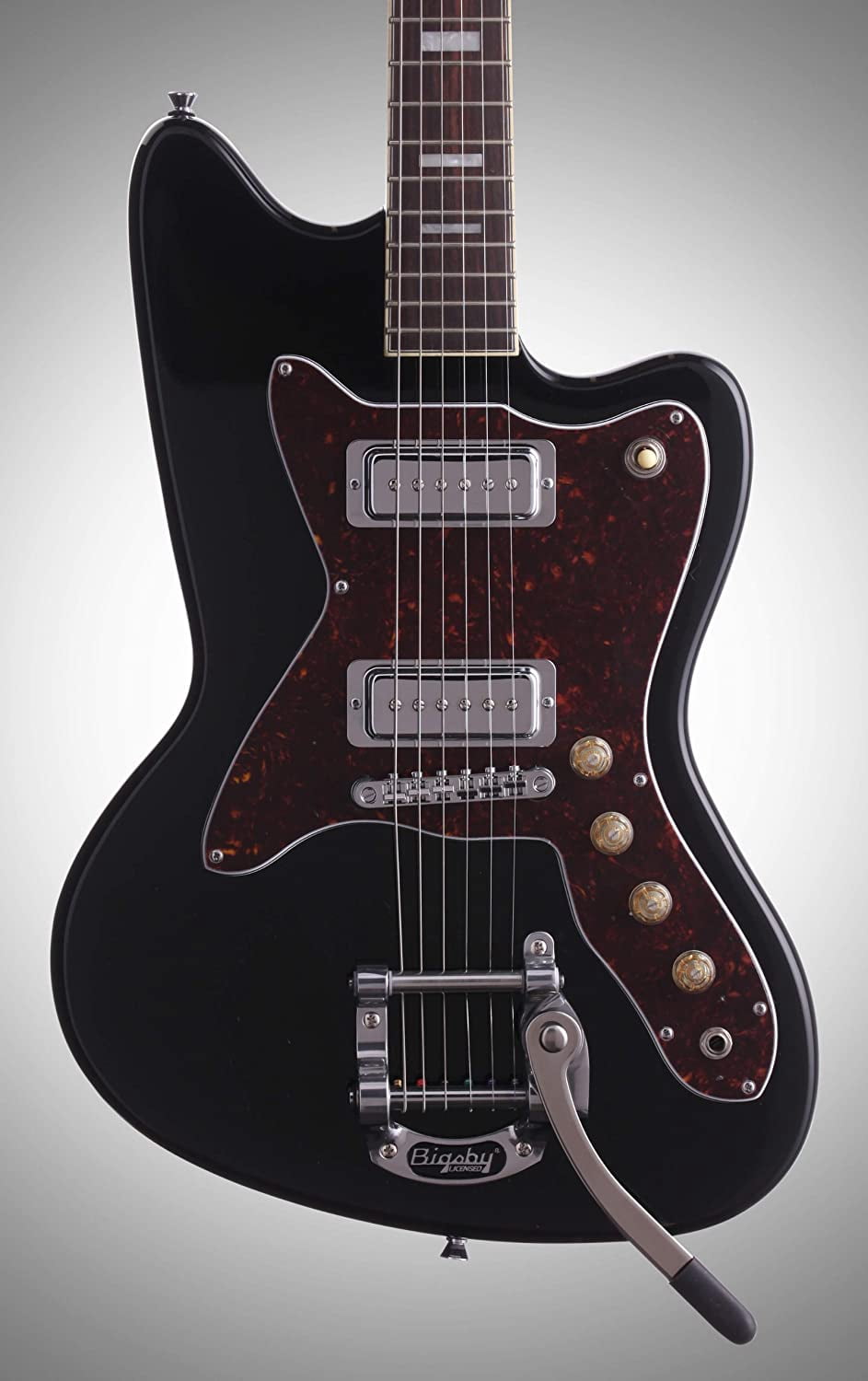 Silvertone 1478 Solidbody Electric Guitar Gloss Black