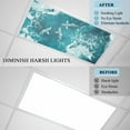thumbnail image 6 of 2 Pack Magnetic Fluorescent Light Covers, 2x4 Ft,Summer Ocean Waves Watercolor Animal Blue Shark Magnetic Light Covers for Ceiling Lights Classroom Office Home Decor, 6 of 9