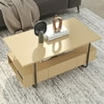 thumbnail image 2 of Furniture of America Parte Wood Multi-Storage Coffee Table in Light Maple, 2 of 5